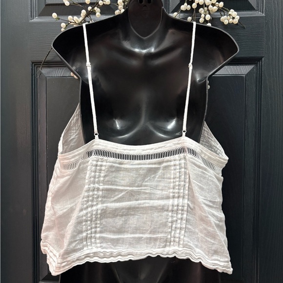 Zara White Linen Camisole - Picture 4 of 9